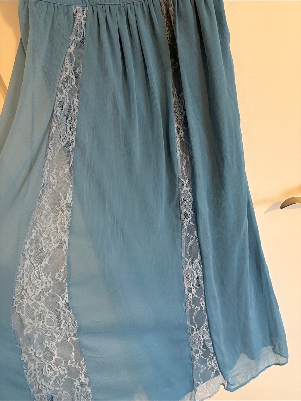 Motherhood maternity medium blue baby shower boy dress elegant - Picture 2 of 2
